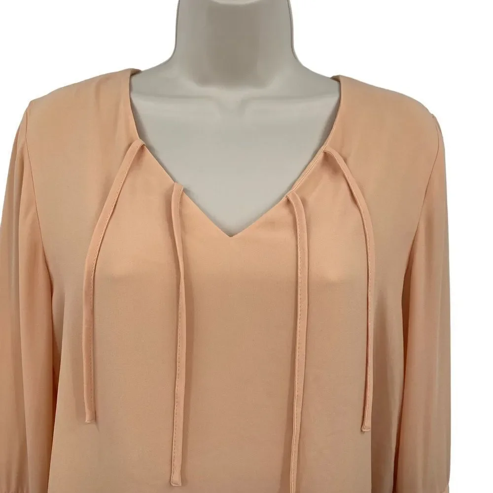 Carmen Marc Valvo Bell Sleeve Blouse Size S - Picture 3 of 8